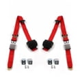 thumbnail image 1 of Ford Bronco 1966-1977 Airplane 3 Point Red Retractable Bucket Seat Belt Kit with Bracketry - 2 Belts, 1 of 1