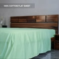 thumbnail image 3 of Home Prides | 300 Thread Count | 100% Cotton 1 Flat QUEEN Sheet (Foam Green) | Sateen Weave | Oeko-Tex Certified, 3 of 6