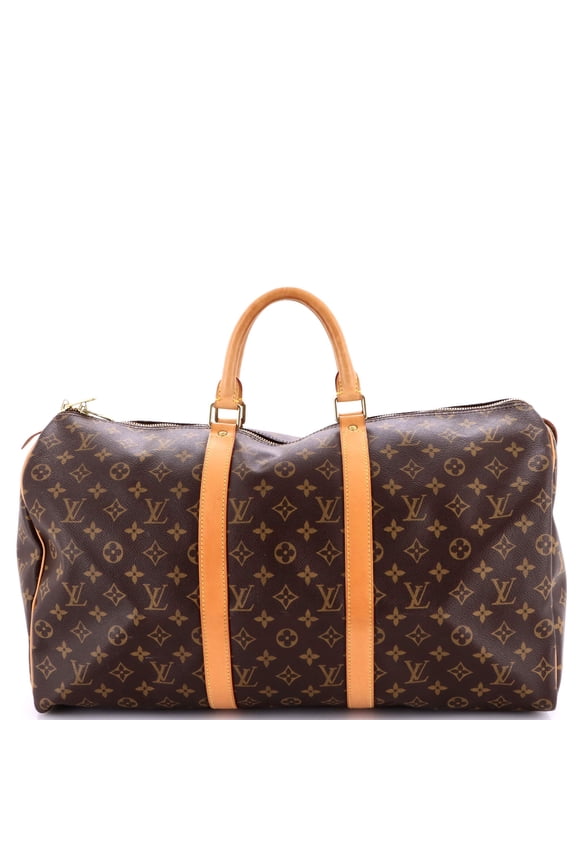 Pre-Owned Keepall Bag Monogram Canvas 50 By Rebag