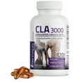 thumbnail image 3 of Bronson CLA 3000 Weight Management Non-Stimulating Conjugated Linoleic Acid, Non GMO Safflower Oil, 120 Softgels, 3 of 4