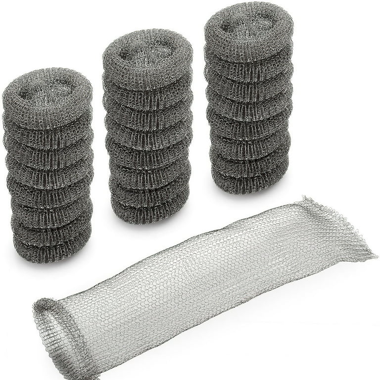Pack of 12 Washing Machine Lint Traps Quaity Snares and Rust Proof Stainless Steel Mesh with Ties