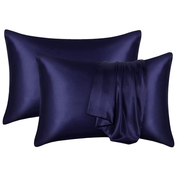 Tkrady 2pc Silk Pillowcases Bedclothes Single Student Dormitory Household Pillowcases
