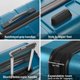 thumbnail image 4 of Espinillo extensible para equipaje Suitcase Coolife, policarbonato y ABS, 71 cm, color blanco, 4 of 7