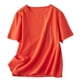 thumbnail image 3 of TaTaai Women's Crew Neck Short Sleeve Linen Embroidered Vintage Loose Casual Tops Soft Lightweight Stylish Blouses for Daily Street Office Outfits Gift, 3 of 7