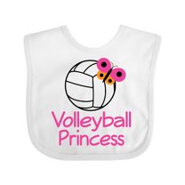 Inktastic Volleyball Butterfly Princess Girls Baby Bib