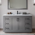 thumbnail image 2 of Wyndham Collection Miranda 54" Plywood Single Bathroom Vanity in Dark Gray/Black, 2 of 7