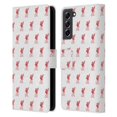 thumbnail image 1 of Head Case Designs Officially Licensed Liverpool Football Club Crest & Liverbird Patterns 1 White Leather Book Wallet Case Cover Compatible with Samsung Galaxy S21 FE 5G, 1 of 6