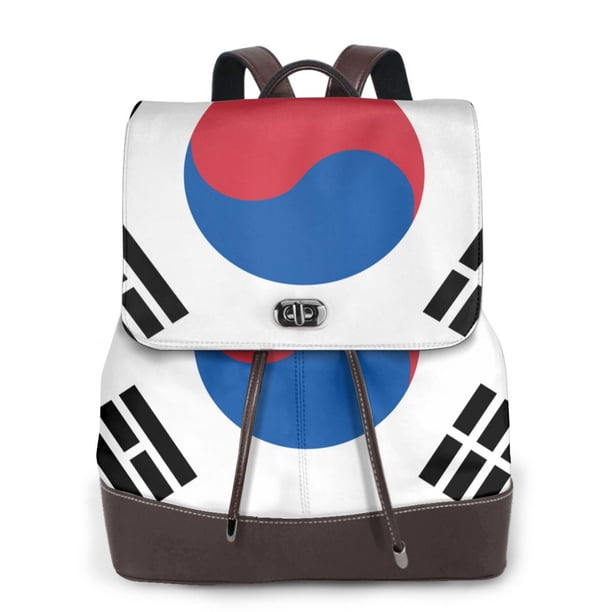 Easygdp Korea Mochila de Cuero para Mujeres, Bolso de Hombro, Bolsos de Mano de Moda para Trabajo y Viajes