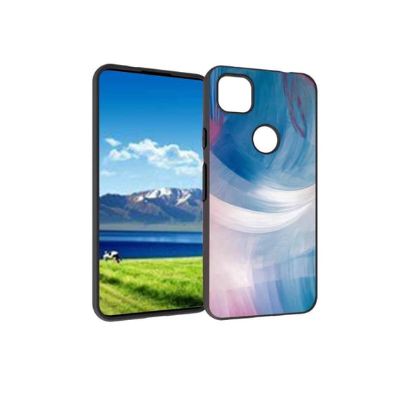 Compatible with Google Pixel 4A 4G Phone Case, Abstraction 21 Case Men Women, Flexible Silicone Shockproof Case for Google Pixel 4A 4G
