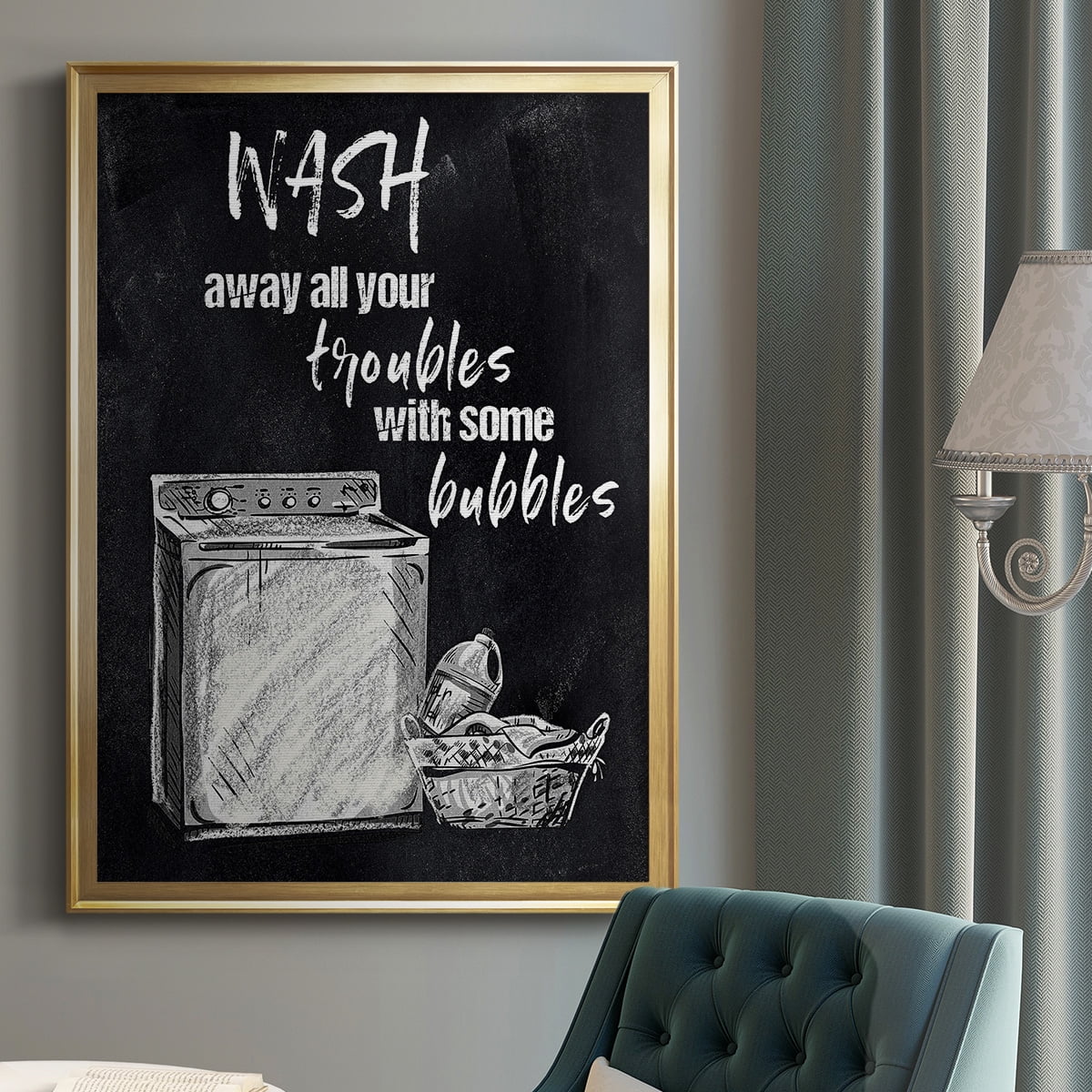 Wash Away Your Troubles Premium Framed Print - Ready to Hang