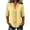 A-Yellow, variant on Womens Blouses 3/4 Sleeve Ruffle T Shirts Cut Out Loose Solid Color V Neck Pullover Trendy Fall Tops Black 2XL