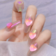 thumbnail image 5 of Decoración de uñas con cristales en forma de corazón y parte trasera plana con diamantes de imitación, 5 of 5