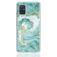 thumbnail image 4 of Samsung Galaxy A02S Case, Rosebono Bling Glitter Sparkle Laser Green Marble Graphic Fashion Cute Colorful Skin Cover Shockproof Case for Samsung Galaxy A02S, 4 of 5