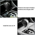 thumbnail image 3 of Unique Bargains Automatic Gear Stick Shift Knob for Lexus ES350 2007-2015 Black Faux Leather Silver Tone, 3 of 7
