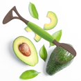 thumbnail image 5 of Cortador de frutas triturador de aguacate 3 en 1 multifuncional fácil de usar agarre cómodo cortador y pelador de aguacate suministros de cocina, 5 of 5