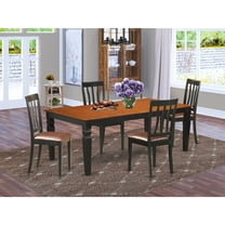 Contemporary Dining Table Set - Chic Kitchen Table with 8 Chairs - Modern Dining Room Furniture