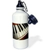3dRose Piano Keyboard, Sports Water Bottle, 21oz