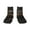 2 Black-2, variant on Modern Skull Sisters Pattern Quarter Crew Socks,Toe Seamed Ankle Socks,Cotton Cushioned Breathable Athletic Crew Sports Socks