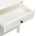 thumbnail image 2 of Topcobe Minimalist Elegant Bedside Cupboard for Bedroom Living Room, Set of 2 Modern Design Nightstand for College Dorm, Home Decor 1 Drawer End Table Set for Small Spaces with Shelf, White, 2 of 11