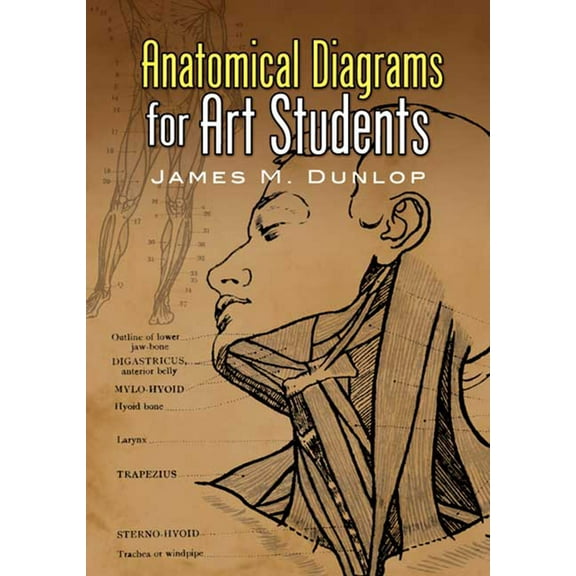 Dover Art Instruction Anatomical Diagrams for Art Students, (Paperback)