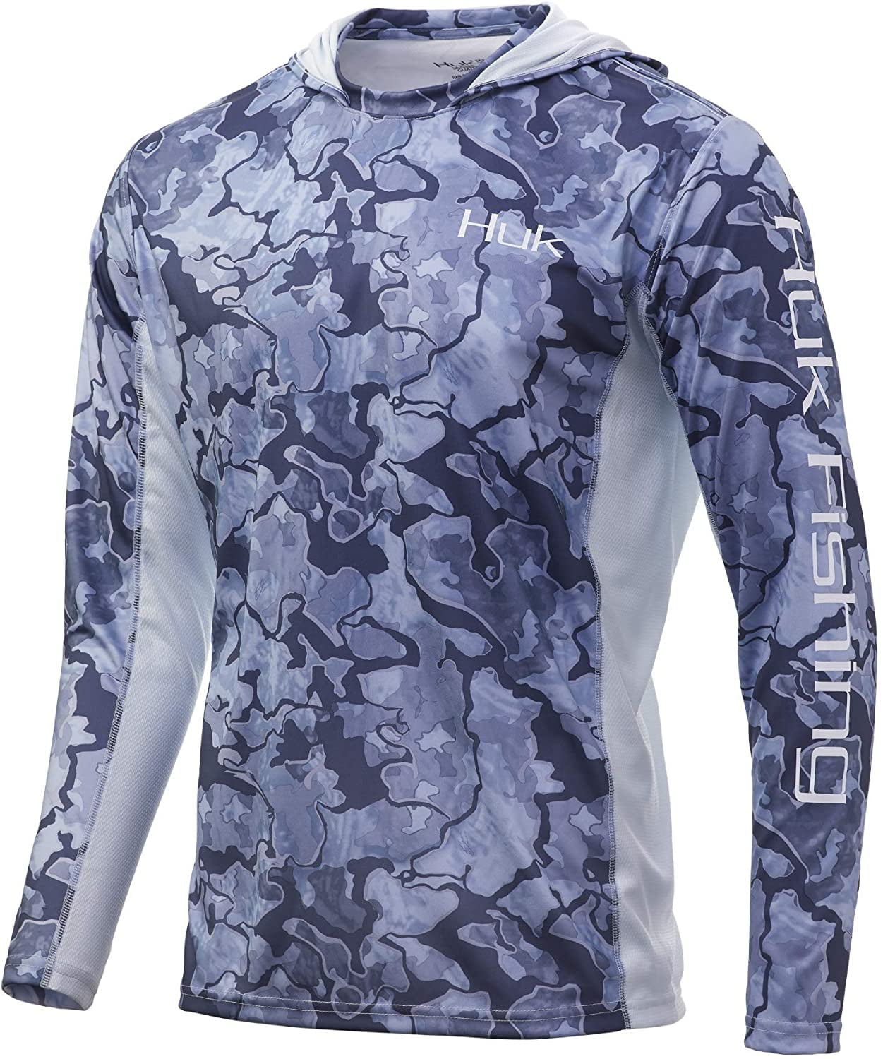 Kenai Long-Sleeve Performance Shirt with UPF 30+ Sun Protection X-Large Huk Mens Icon X Camo Hoodie Kenai Long-Sleeve Performance Shirt with UPF 30+ Sun Protection X-Large Huk Mens Icon X Camo Hoodie