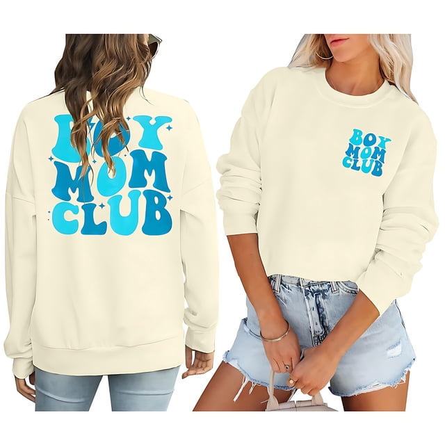 Mode Décontractée pour Femmes Couleur Unie Manches Longues Imprimé Lettre Col Rond Chandail à Capuchon Ensemble Chemise Athlétique Doublée Chandail en Molleton Habillé Femmes Veste de Survêtement Courte Chandail à Capuchon Grande Taille Fermeture à Glissière