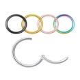 thumbnail image 1 of 5pcs Nose Rings Nose Hoops Stainless Steel Nose Rings Body Piercing Jewelry, 1 of 8