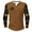 Khaki, variant on ZCFZJW Mens Western Henley Shirts Vintage Ethnic Style Print Raglan Long Sleeve Button up Pullover Tops Big and Tall Regular Fit Graphic T-Shirts Black XXXXL