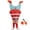 Red clown, variant on Inflatable Upside-Down Clown Costume - Funny Circus Outfit For Parties, Halloween & Events,Height 4'11"-6'3",Red clown