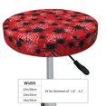 thumbnail image 7 of Picia A Web With A Spider 1 pattern Round Stool Covers Comfy Seat Covers Stretch Removable WashableChair Slipcover Round Bar Chair Cushion Cover-12 inch, 7 of 7
