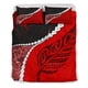 thumbnail image 4 of Juego de cama Paua Shell Maori Silver Fern, Rojo, 4 of 6