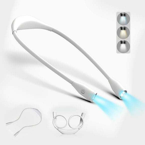 SHTUUYINGG Lampe de Cou Rechargeable 4 LED Câlin avec 3 Modes de Couleur et Gradation Continue, Lampe de Lecture pour Bricolage, Tricot, Réparation, Camping