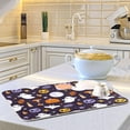 thumbnail image 6 of Coolnut Halloween Ghost Skull Dish Drying Mat Absorbent Reversible Drying Pad Dish Drainer Rack Mat for Kitchen Countertops Sinks,24"x18", 6 of 6