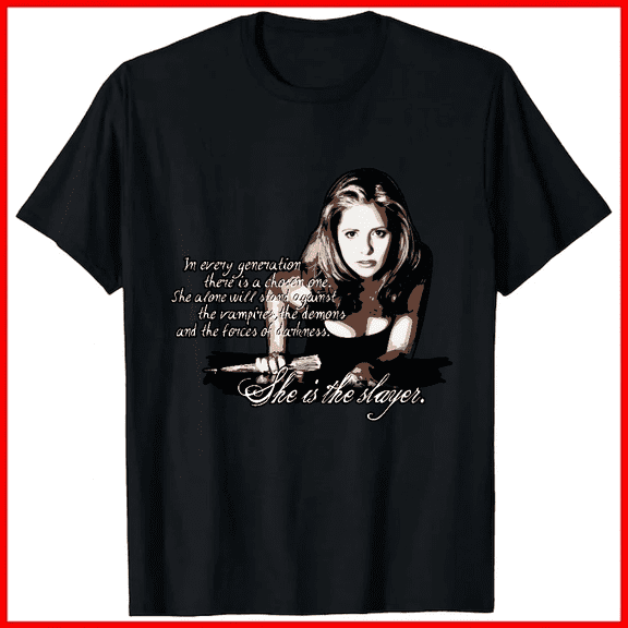 Buffy The Vampire Slayer Chosen One 90s Retro Aesthetic Unisex T-shirt V18904, up to size 5XL