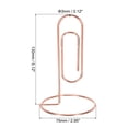 thumbnail image 2 of Uxcell Place Card Holder 2pcs Memo Clip Holder Stand Table Number Holders Paper Clip Shape, Rose Gold 2pcs, 2 of 5