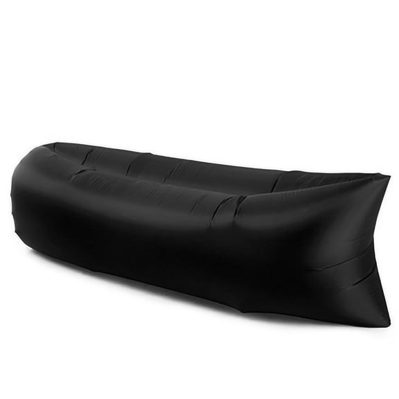 Inflatable Sofa Foldable Waterproof Prevent Leakage Inflatable Lounger Couch for Travel CampingBlack