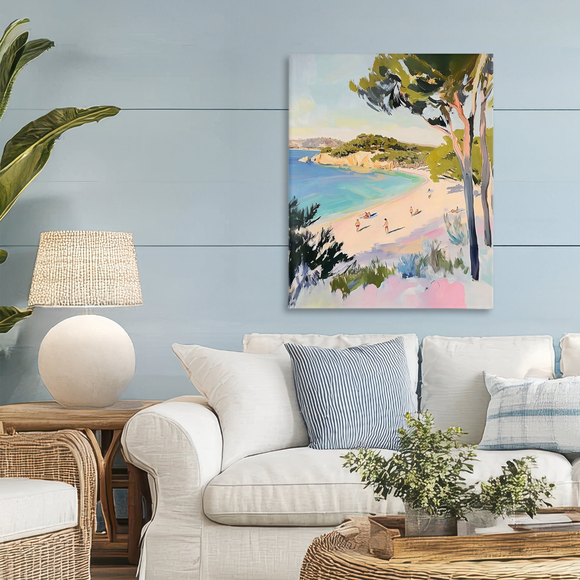 Stupell Industries Amalfi Coast Beach Escape Canvas Wall Art, design by The Prints Vibe