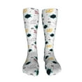 thumbnail image 5 of Rocae Turtles And Corals Novelty Casual compression Socks For Women Men Contrast Color Stockings, 5 of 8