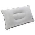 thumbnail image 4 of Almohada inflable portátil plegable para viajes al aire libre, ideal para acampar, viajar, en avión, en hoteles y descansar, cómoda y gris claro., 4 of 8