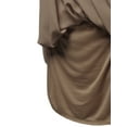 thumbnail image 5 of A2Y Women's Relaxed Fit Wool Dobby Woven Double Layer Spaghetti Cami Pleated Top Mocha M, 5 of 6