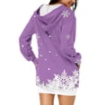 thumbnail image 2 of WILLBEST Sudadera Deportiva para Mujer Sudadera Larga con Capucha, Estilo Casual, con Estampado de Ciervos Navideños, Ideal para Otoño E Invierno Grande, 2 of 5