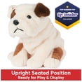 thumbnail image 3 of Tostada de peluche con forma de cachorro de bulldog GUND para niños de 1 año o más, color marrón y blanco, 3 of 9