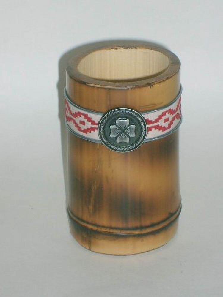 Argentina MATE Kit - Gourd made out of a Bamboo cane + Yerba Mate Herb Tea + Bronze & Nickel Straw (w/filter)
