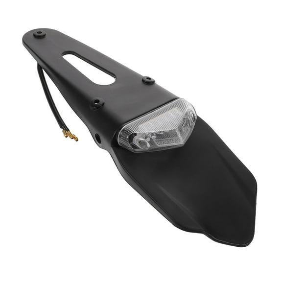 Masteelf Universal Rear LED Brake Tail Light for Motorcycle Dirt Bike Featuring License Plate Light Motorcycle Light Rear Taillight