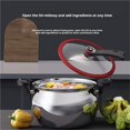 thumbnail image 5 of Big Capacity 304 Stainless Steel Micro Pressure Cooker with Visual Lid and Twist & Lock Handles, 5 of 8