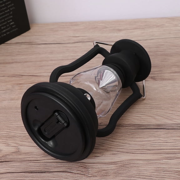 Worgeous Rechargeable Camping Lamp Camping Lantern PC Black Outdoors Enthusiasts Camping 1Set