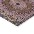 thumbnail image 3 of Addison Rugs Chantille Indoor/Outdoor Transitional Panels Pink Machine Washable Round Rug, 8' x 8', 3 of 8