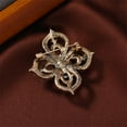 thumbnail image 4 of Antique Crystal Brooch Pin for Women Men Vintage Rhinestone Art Deco Flower Clover Boho Victorian Brooches Lapel Pins Elegant Dress Accessories Wedding Birthday Jewelry, 4 of 6