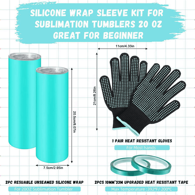 تسوق 24 PCS Silicone Bands for Sublimation Skinny Tumbler, Heat Resistant  Tight-Fitting Sublimation Paper Holder اونلاين