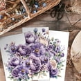 thumbnail image 4 of 3pcs/Set Purple Roses Rub on Transfers for DIY Furniture and Crafts 6x12 inch Purple Flower Furniture Decals Floral Transfer Stickers Rub on Decals for DIY Wood Furniture Home Decor, 4 of 9